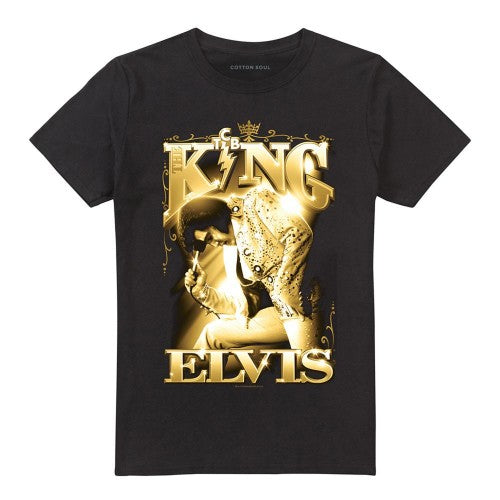 Front - Elvis Presley Unisex Adult The King T-Shirt
