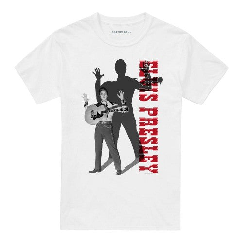 Front - Elvis Presley Unisex Adult Look No Hands T-Shirt