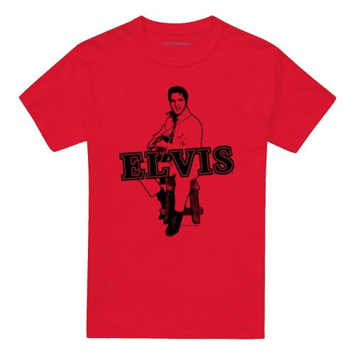 Front - Elvis Presley Unisex Adult Jamming T-Shirt