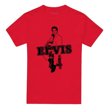Front - Elvis Presley Unisex Adult Jamming T-Shirt