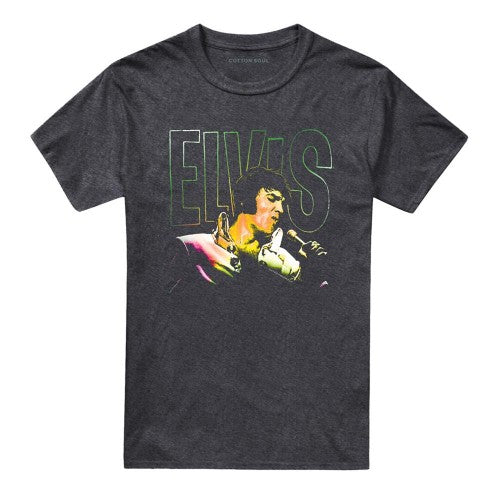 Front - Elvis Presley Unisex Adult Multicoloured T-Shirt