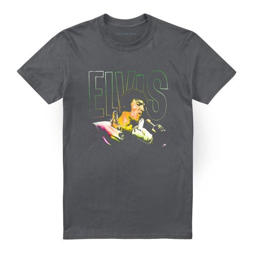Front - Elvis Presley Unisex Adult Multicoloured T-Shirt