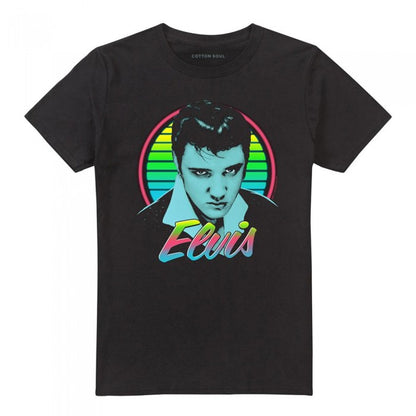 Front - Elvis Presley Unisex Adult King Neon T-Shirt