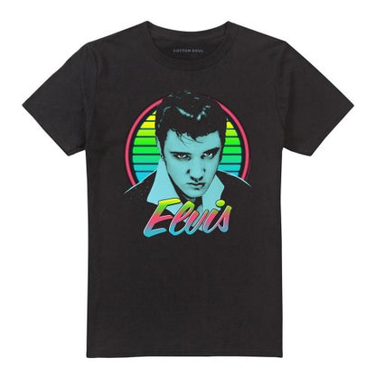 Front - Elvis Presley Unisex Adult King Neon T-Shirt