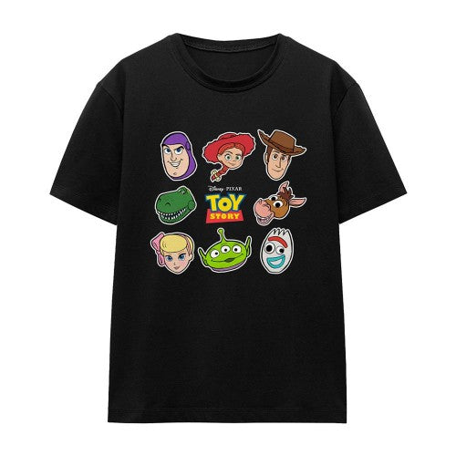 Front - Toy Story Womens/Ladies Character Face Cut Out T-Shirt