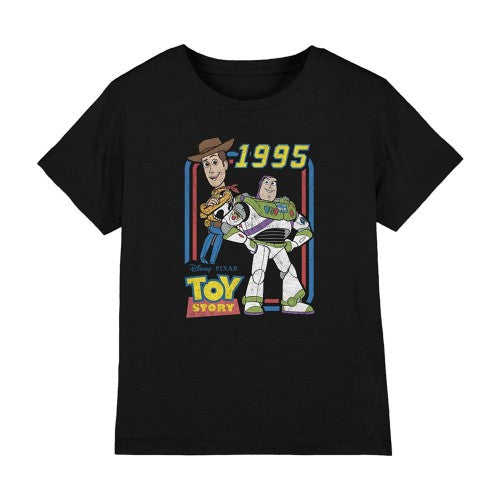 Front - Toy Story Childrens/Kids 1995 Woody & Buzz Lightyear T-Shirt