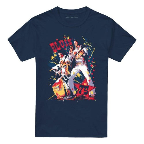 Front - Elvis Presley Unisex Adult Eagle Elvis T-Shirt