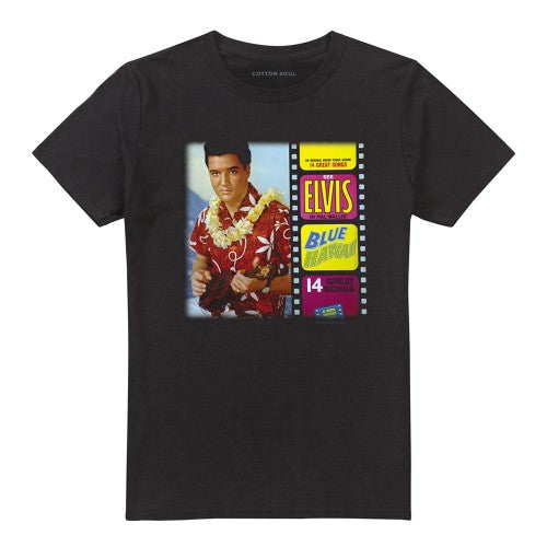 Front - Elvis Presley Unisex Adult Blue Hawaii Album T-Shirt