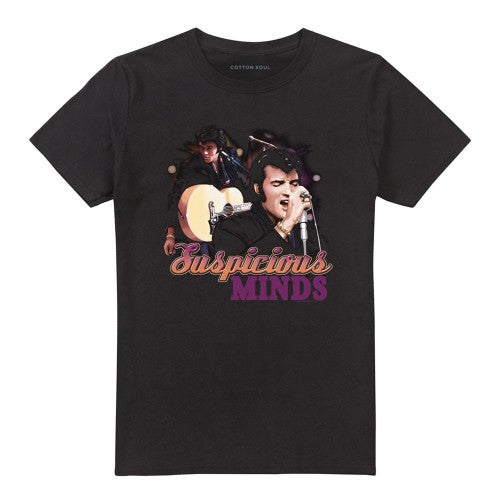 Front - Elvis Presley Unisex Adult Suspicious Minds T-Shirt