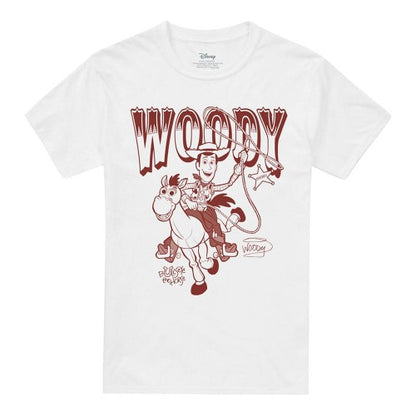 Front - Toy Story Unisex Adult Woody and Bullseye T-Shirt
