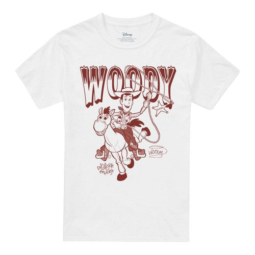 Front - Toy Story Unisex Adult Woody and Bullseye T-Shirt