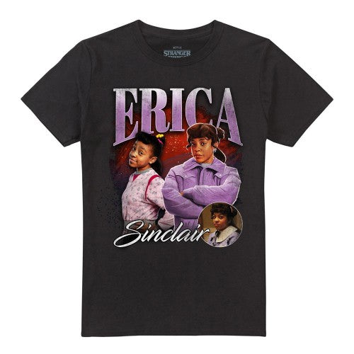 Front - Stranger Things Unisex Adult Erica Homage T-Shirt