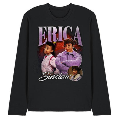 Front - Stranger Things Unisex Adult Homage Erica Long-Sleeved T-Shirt