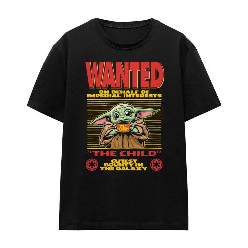 Front - Star Wars The Mandalorian Womens/Ladies Cutest Bounty Wanted Grogu Long-Sleeved T-Shirt