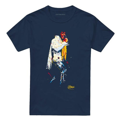 Front - Elvis Presley Unisex Adult Yellow Scarf T-Shirt