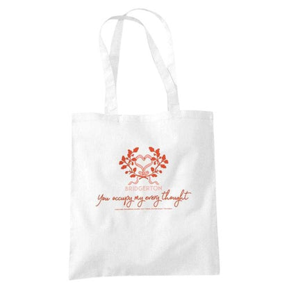 Front - Bridgerton Occupy My Thoughts Reusable Tote Bag