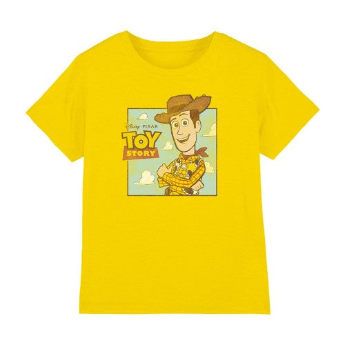 Front - Toy Story Childrens/Kids Woody Clouds T-Shirt