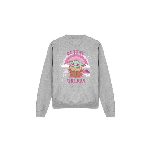 Front - Star Wars: The Mandalorian Unisex Adult Cutest In The Galaxy Grogu Sweatshirt
