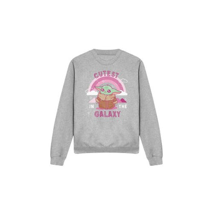 Front - Star Wars: The Mandalorian Unisex Adult Cutest In The Galaxy Grogu Sweatshirt