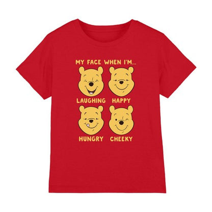 Front - Winnie the Pooh Childrens/Kids Faces T-Shirt