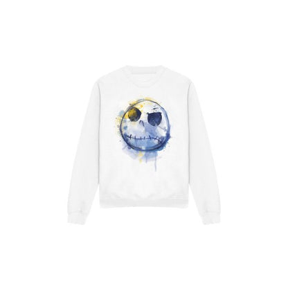 Front - The Nightmare Before Christmas Unisex Adult Jack Skellington Painted Sweatshirt