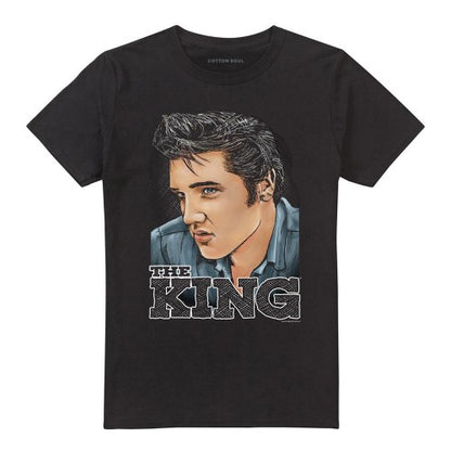 Front - Elvis Presley Unisex Adult Graphic King T-Shirt