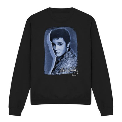 Front - Elvis Presley Unisex Adult Overlay Sweatshirt