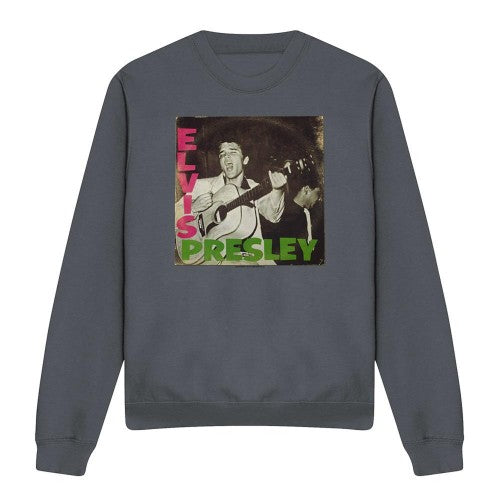 Front - Elvis Presley Unisex Adult First Lp Sweatshirt