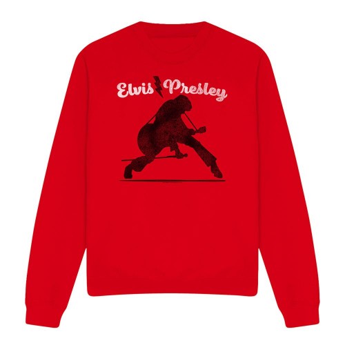Front - Elvis Presley Unisex Adult Overprint Sweatshirt