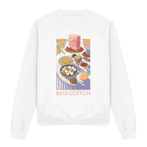 Front - Bridgerton Unisex Adult Treats Sweatshirt