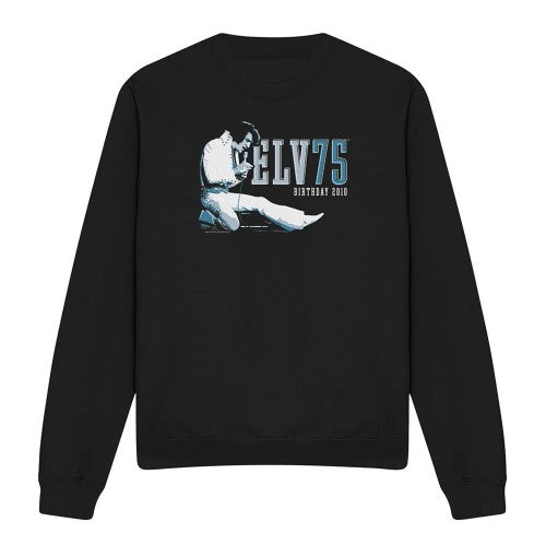 Front - Elvis Presley Unisex Adult 75 Logo Sweatshirt