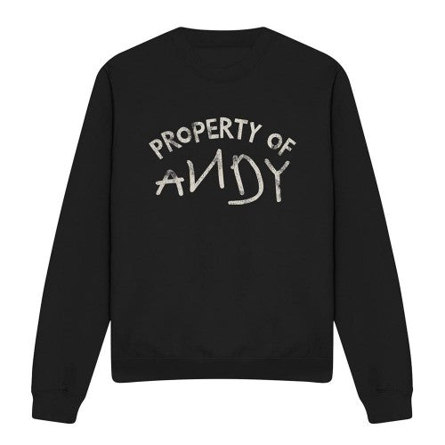 Front - Toy Story Unisex Adult Property Of Andy Sweatshirt