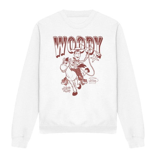 Front - Toy Story Unisex Adult Ride Woody and Bullseye Sweatshirt