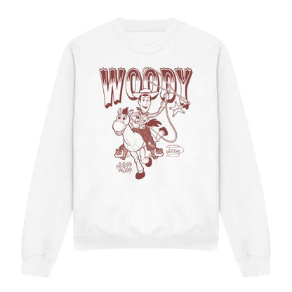 Front - Toy Story Unisex Adult Ride Woody and Bullseye Sweatshirt