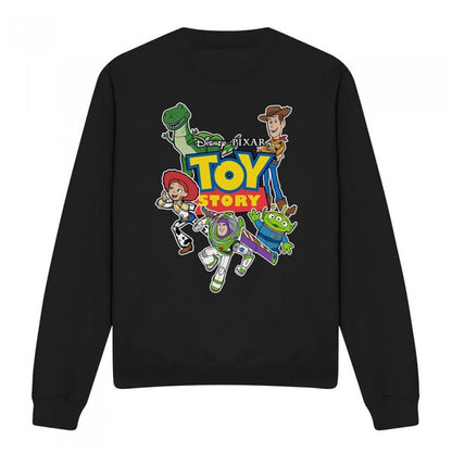 Front - Toy Story Unisex Adult Characters Cut Out Sweatshirt