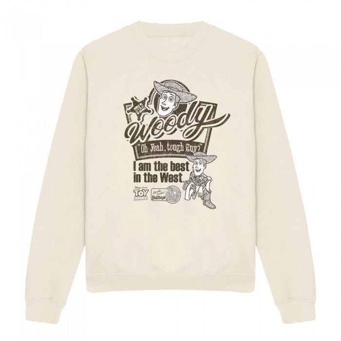 Front - Toy Story Unisex Adult Best In The West Woody Sweatshirt
