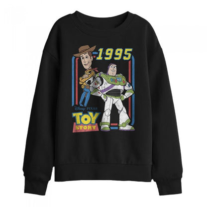Front - Toy Story Childrens/Kids 1995 Woody & Buzz Lightyear Sweatshirt