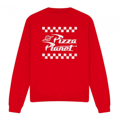 Front - Toy Story Unisex Adult Pizza Planet Takeaway Logo Sweatshirt