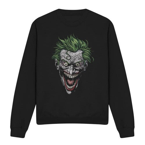 Front - Batman Unisex Adult Joker Sweatshirt