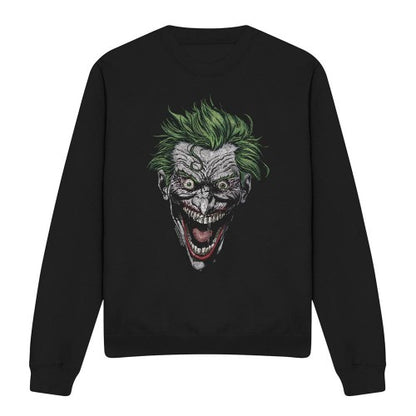Front - Batman Unisex Adult Joker Sweatshirt