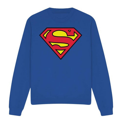Front - Superman Unisex Adult Logo Sweatshirt