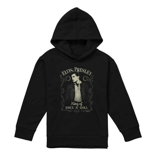 Front - Elvis Presley Childrens/Kids Rock Legend Hoodie