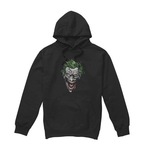 Front - Batman Unisex Adult Joker Hoodie