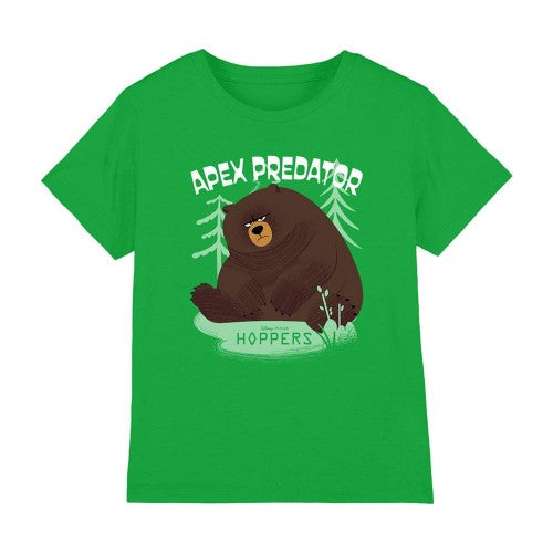 Front - Hoppers Childrens/Kids Apex Predator Ellen Bear T-Shirt