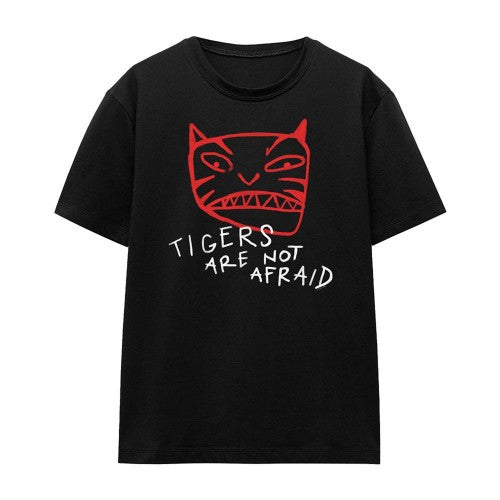 Front - Tigers Are Not Afraid Womens/Ladies Tiger Head T-Shirt
