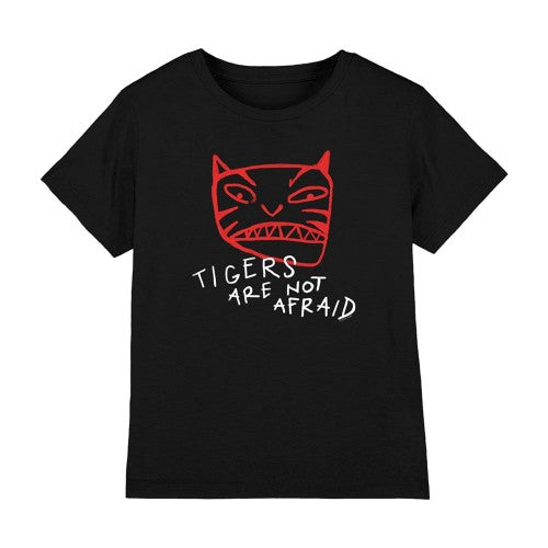 Front - Tigers Are Not Afraid Childrens/Kids Tiger Head T-Shirt