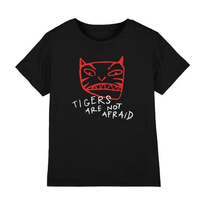 Front - Tigers Are Not Afraid Childrens/Kids Tiger Head T-Shirt