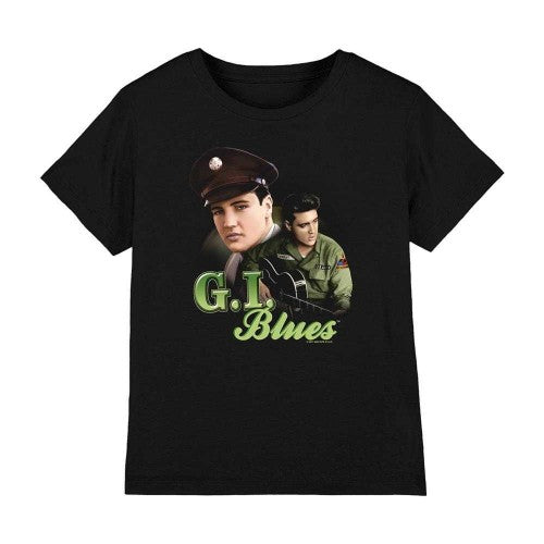 Front - Elvis Presley Childrens/Kids G l Blues T-Shirt