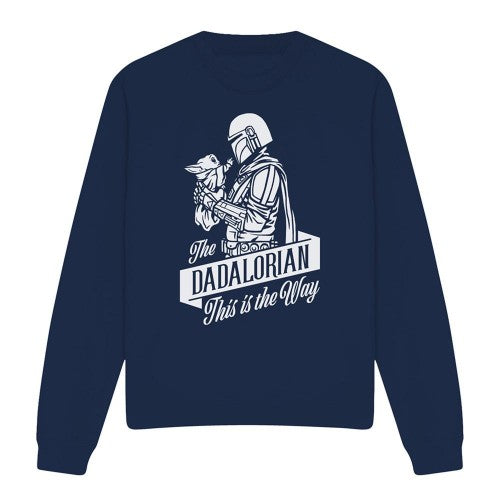 Front - Star Wars Unisex Adult Dadalorian Star Wars: The Mandalorian Fathers Day Sweatshirt