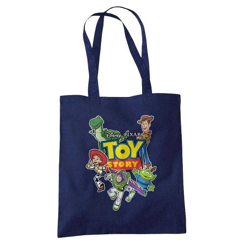Front - Toy Story Characters Cut Out Tote Bag
